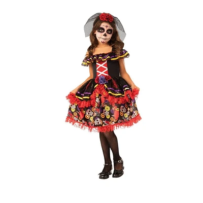 Flora Day of the Dead Girl's Costume