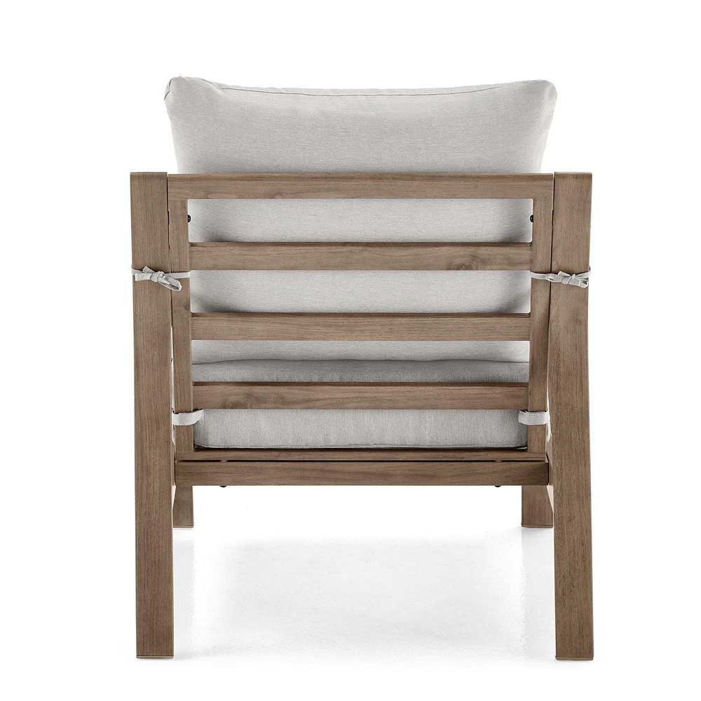 Better Homes & Gardens Prado 4-Piece Patio Outdoor Conversation Set - Brown, Hand-painted concrete finish