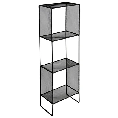 era Locker 4 Tier Tower black, 10.35in x 31.60in