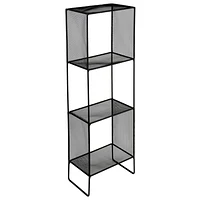 era Locker 4 Tier Tower black, 10.35in x 31.60in