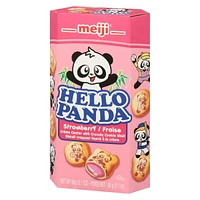 Meiji Hello Panda Cookies - Strawberry, 60 g