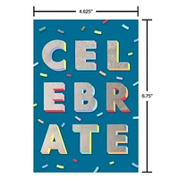 American Greetings 25-Count Birthday Card Assortment with Envelopes, Seals, and Storage Box (Celebrate)