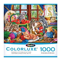 RoseArt - Colorluxe 1000 pièces – Chatons joyeux avec fil – Puzzle emboîtable pour adulte