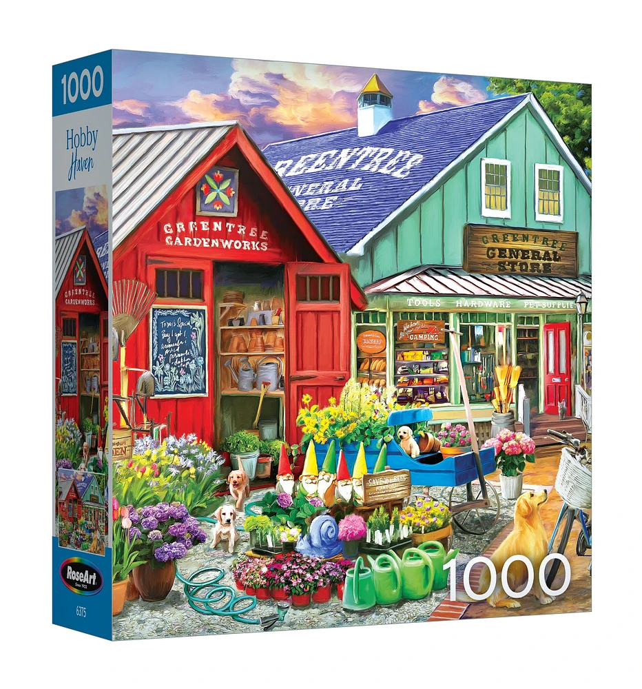 RoseArt - Lieux favoris 1000 pièces - Greentree Garden Centre - Puzzle à emboîter pour adultes