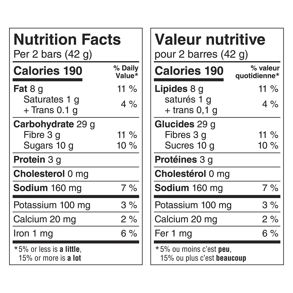 Nature Valley Crunchy Apple Crisp Granola Bars 42 g, 5 ct, 10 barres, 210 g