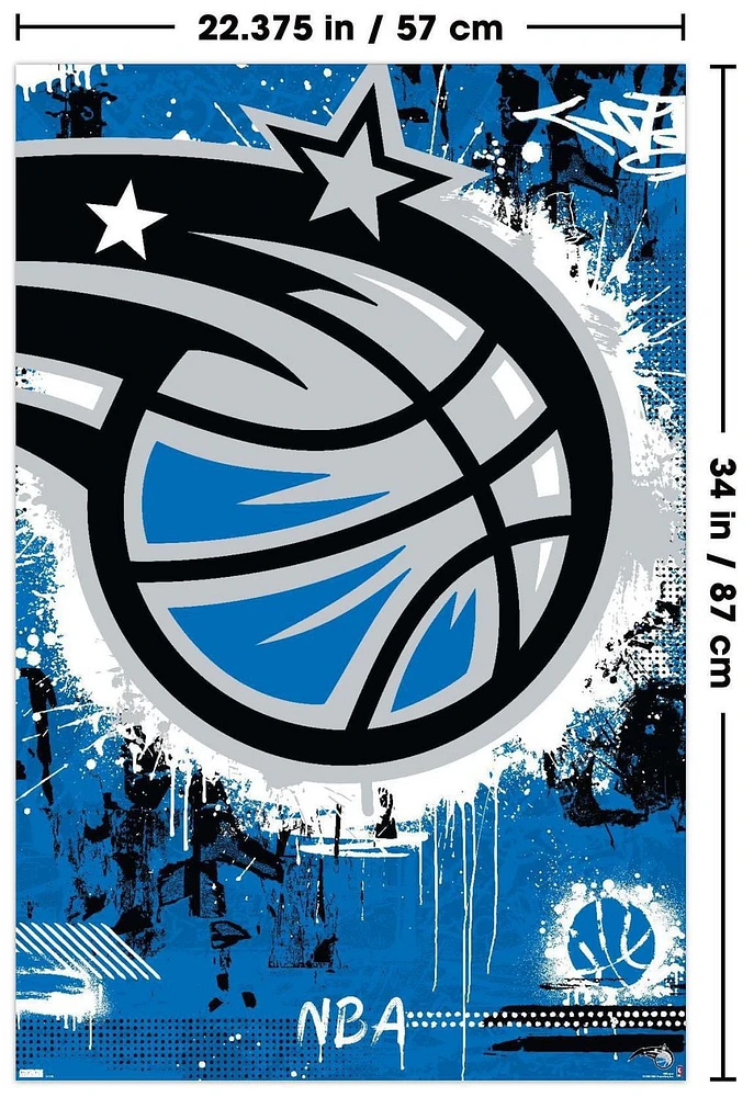 NBA Orlando Magic - Maximalist Logo 23 Wall Poster, 22.375" x 34"