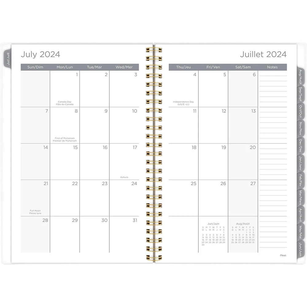 Mead 15M Petit Minuit Floral Agenda Agenda