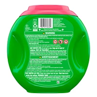 Capsules de détergent à lessive Gain Flings grande taille, 3 en 1 avec Febreze et Oxi, parfum Vibrant, 25 capsules 25CT