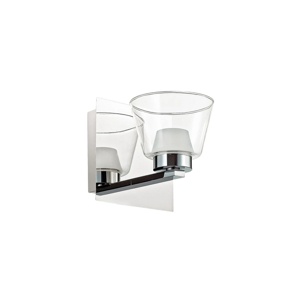 Meuble-lavabo Dainolite VLD836-1W-PC en chrome poli