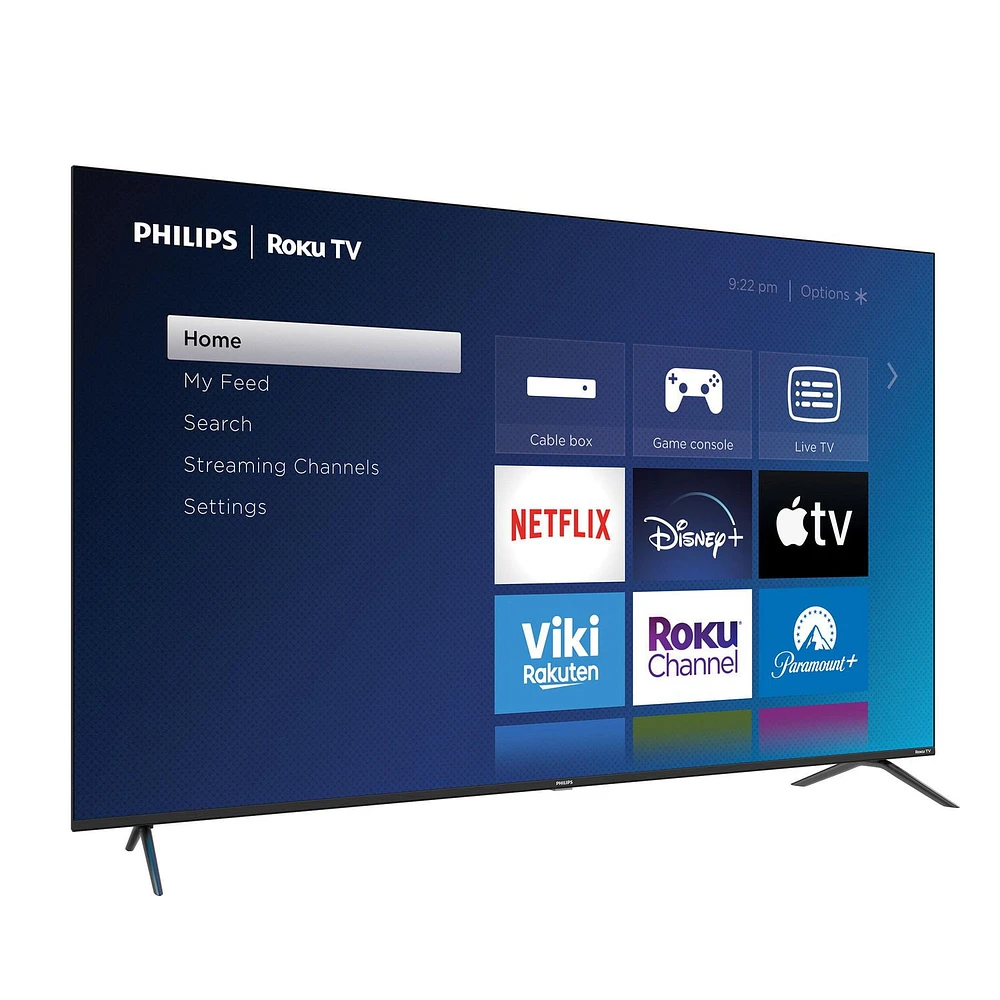 Philips 75" 4K UHD LED Roku Smart TV 75PUL6673/F6, 4 HDMI, USB 2.0