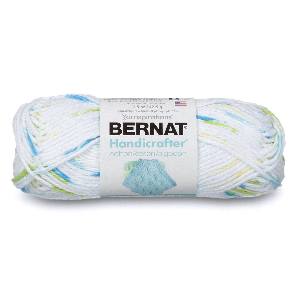 Bernat® Handicrafter® Ombre Yarn, Cotton #4 Medium, 1.5oz/42.5g, 68 Yards, Cotton 4 Medium Yarn