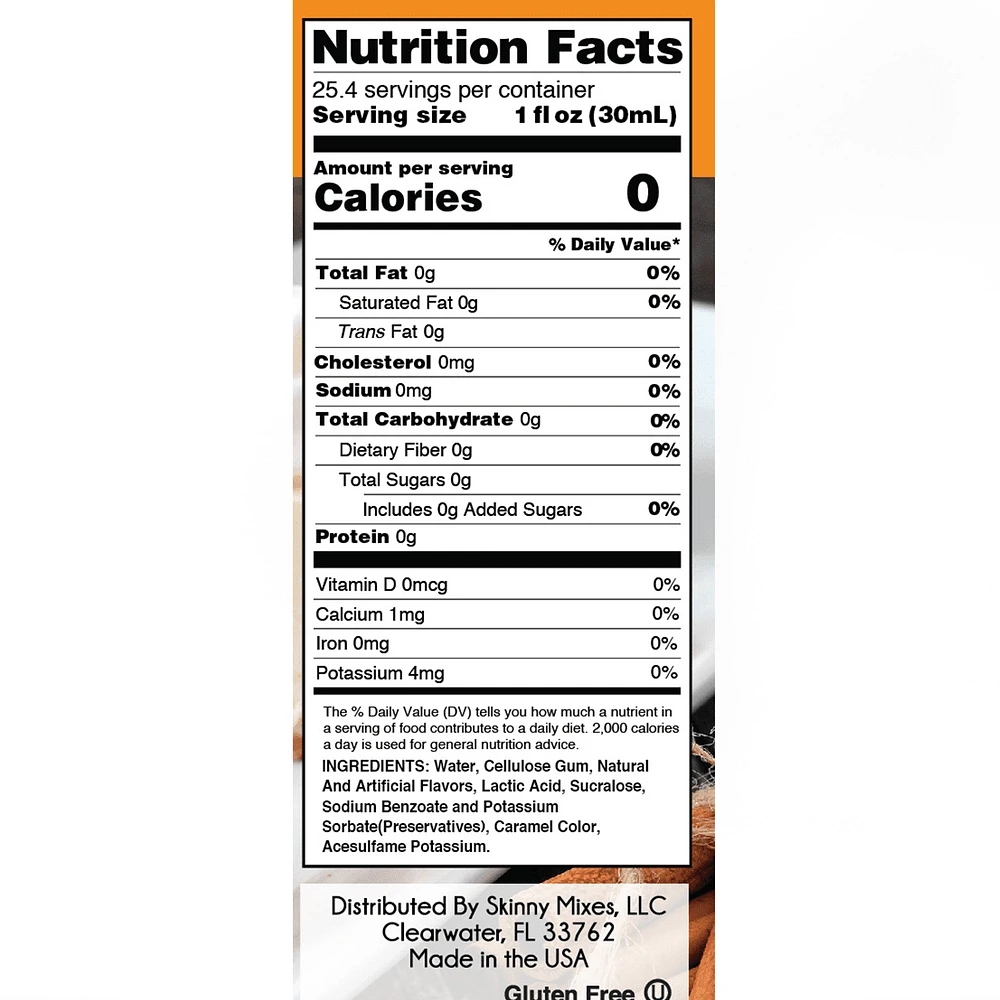 Skinny Mixes, Sugar Free Syrup, Pumpkin Cheesecake, 750ml