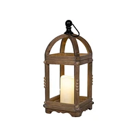 Hometrends Lanterne en bois 14.5pouces High 6.9 x 6.9 x 15.2 pouces