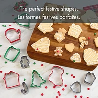 Ensemble 10 pièces d’emporte-pièce Holiday Time, en acier inoxydable