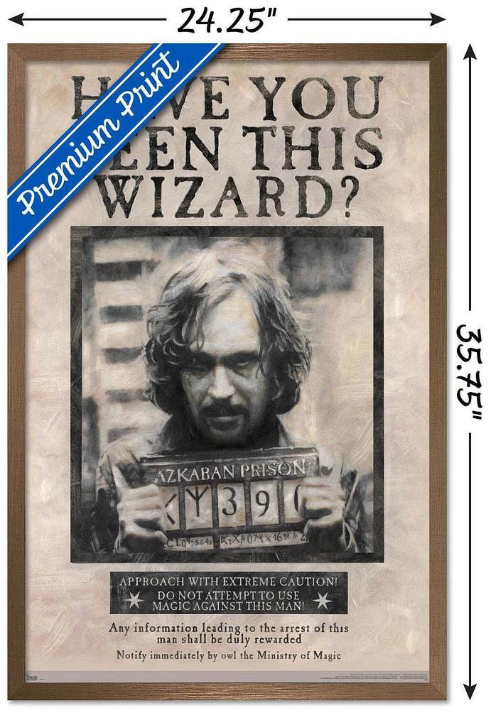 The Wizarding World: Harry Potter - Sirius Black Wanted Poster Wall Poster, 22.375" x 34"
