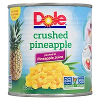 Dole Crushed Pineapple in Pineapple Juice, 398 mL