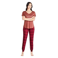 T-shirt de nuit avec encolure en V George pour femmes Tailles TP–TTG