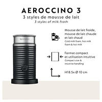 Nespresso Vertuo Next Coffee and Espresso Machine by Breville with Aeroccino Milk Frother, Light Grey, 7 cup sizes