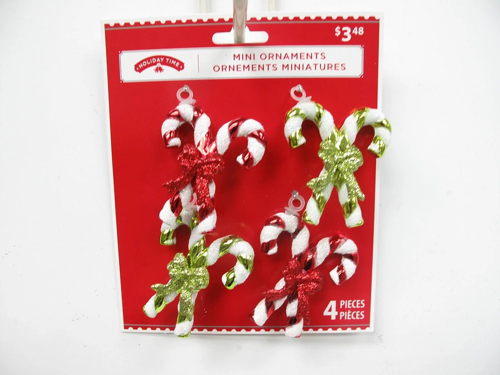 Sucre d'orge scintillant Holiday Time en paq. de 4