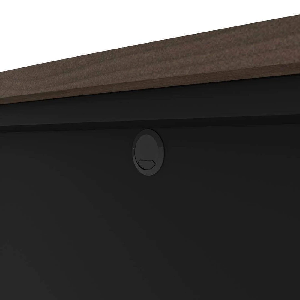 Bestar Connexion 71W Desk Shell in slate & sandstone