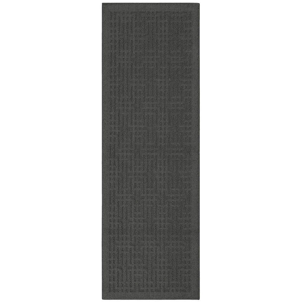Hometrends Staircase Grey Polyester Accent Rug, Staircase Accent 2x3