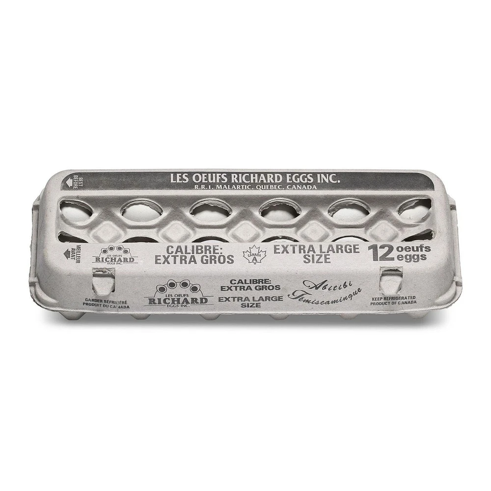 Richard Extra Large White Eggs, 12 count