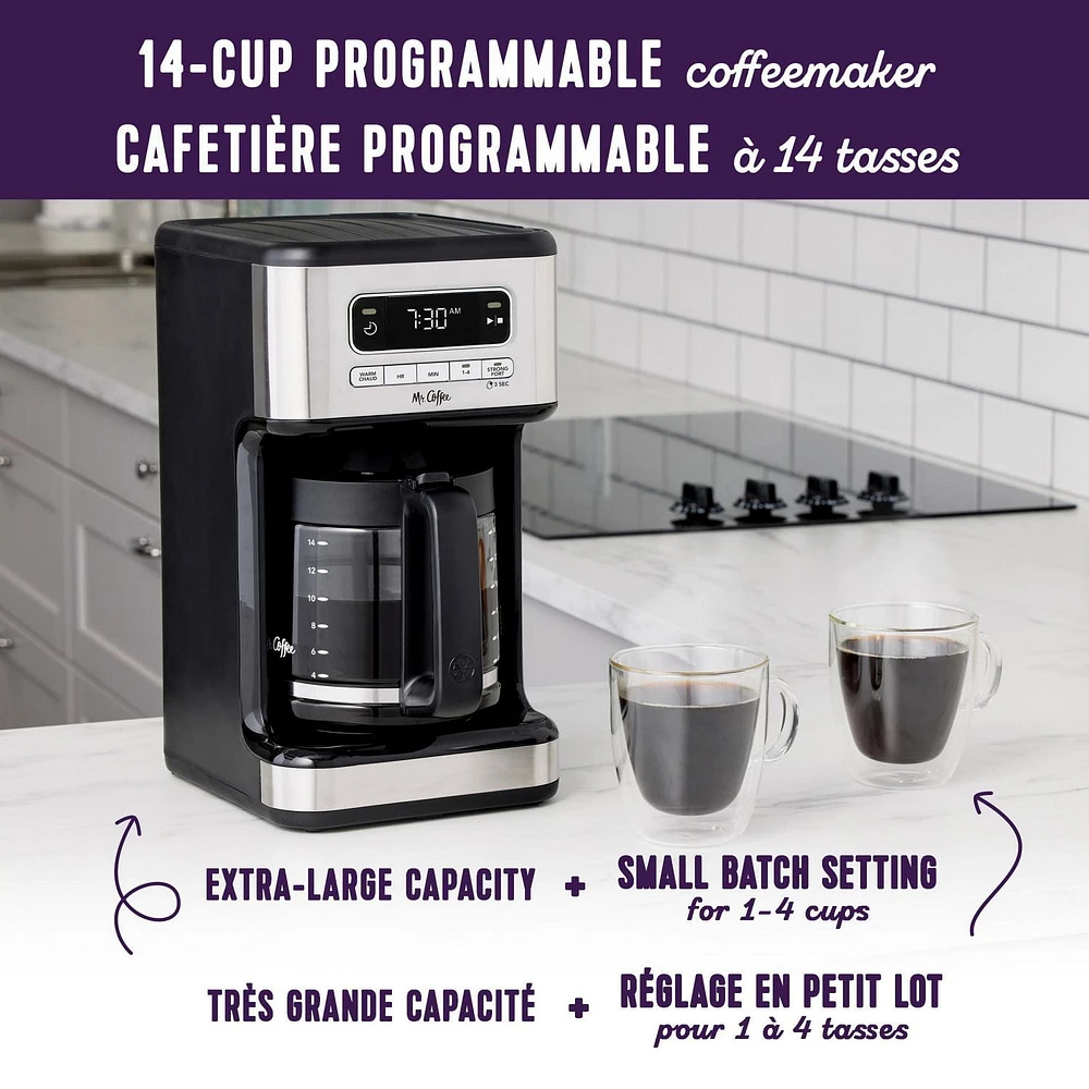 Cafetière programmable 14 tasses Mr. Coffee