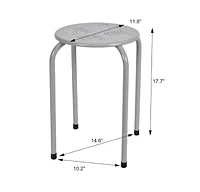 Tabouret en métal Tabouret en métal  - Blanc