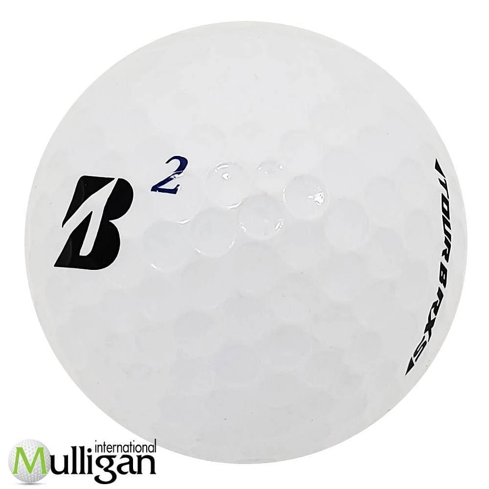 Mulligan - 36 balles de golf récupérées Bridgestone Tour B RXS (B) 4A, Blanc