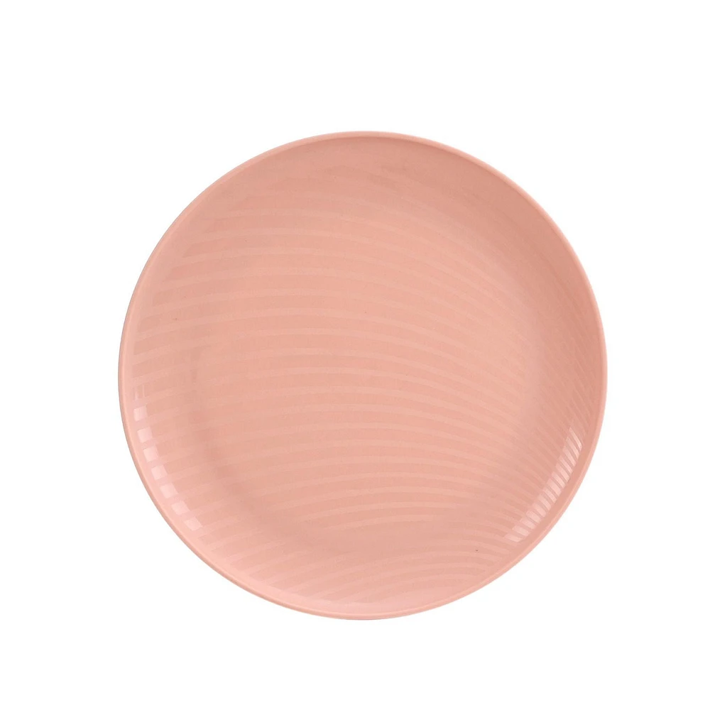 Assiette ronde en polypropylène rose blush Mainstays 1 pièce 10,5 pouces 1 pièce