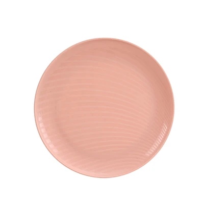 Assiette ronde en polypropylène rose blush Mainstays 1 pièce 10,5 pouces 1 pièce