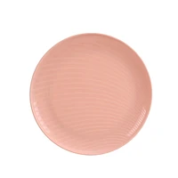 Assiette ronde en polypropylène rose blush Mainstays 1 pièce 10,5 pouces 1 pièce