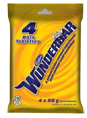 Cadbury Wunderbar Chocolatey Candy Bars, 4 pack 232 g
