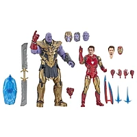 Hasbro Marvel Legends Series 6-inch Scale Action Figure 2-Pack Toy Iron Man Mark 85 vs. Thanos, Infinity Saga character, Premium Design, 2 Figures and 8 Accessories