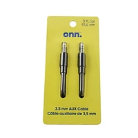 onn. 3 FT./91.4 cm 3.5 mm AUX Cable, Easy Connect