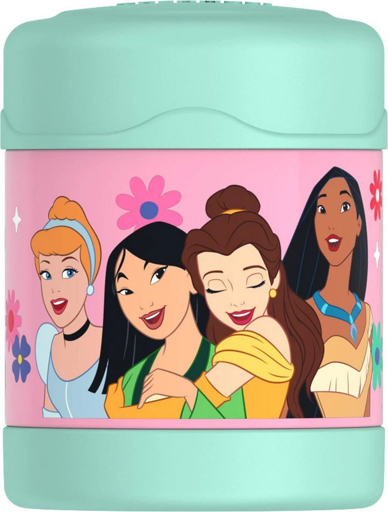 Thermos Kids Stainless Steel Vacuum Insulated FUNtainer Food Jar, 295 ml, Princess, 10 Oz/295 ml, BPA free