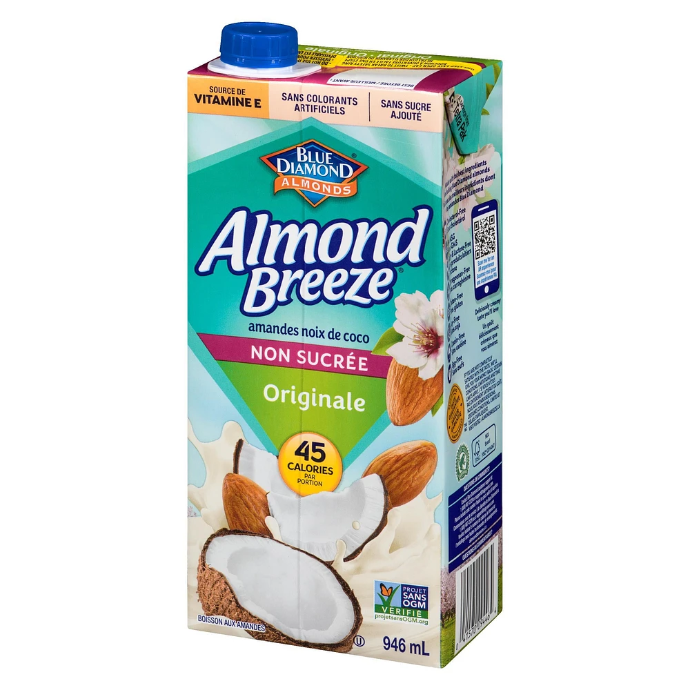 Blue Diamond Almond Breeze Unsweetened Coconut