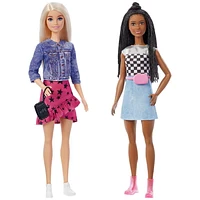 Barbie: Poupée Barbie Big City, Big Dreams « Brooklyn » (30 cm, Brune à Cheveux Tressés) Roberts avec Haut à Paillettes, Jupe et Accessoires, Cadeau pour Enfants de 3 à 7 ans