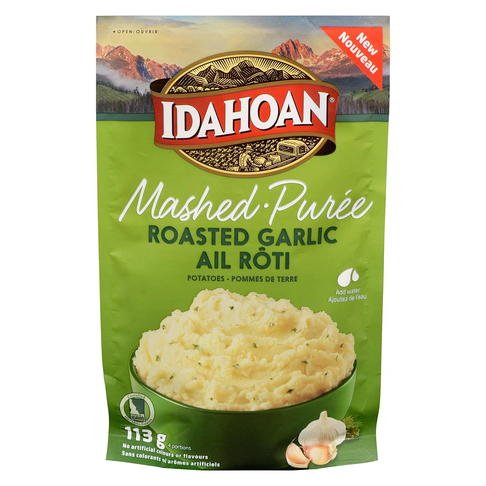 Idahoan Roasted Garlic Mashed Potatoes, 113 g