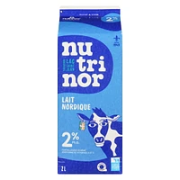 2L Milk 2% carton Nutrinor, 2L partly skimmed