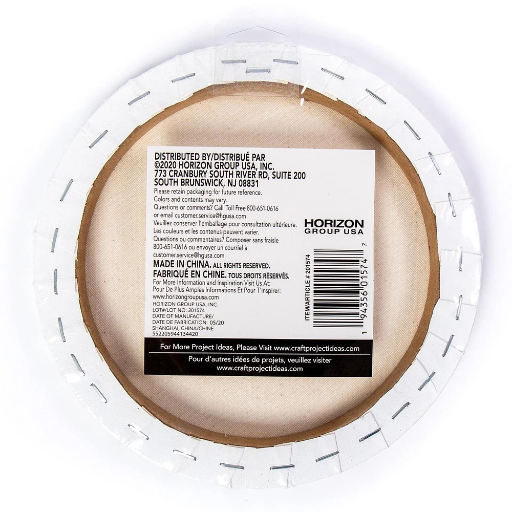 Master of the Arts® Toile tendue ronde de 20,3 cm x 20,3 cm