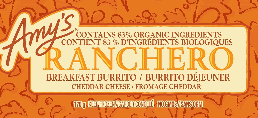 E-AMYS ORGANIC RANCHERO BURRITO D