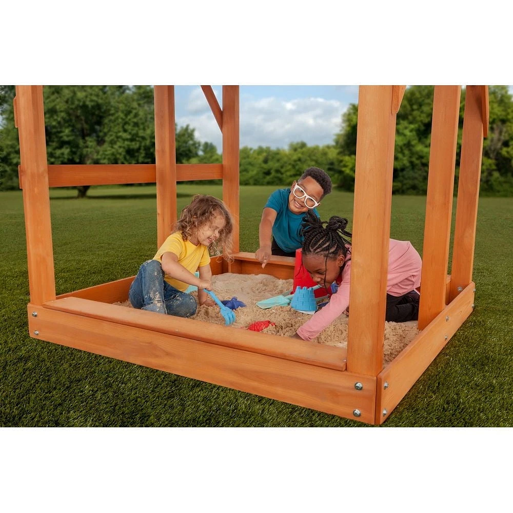 Timber Valley Playset with Sandbox & Slide