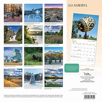 Wyman Publishing L'Alberta 2024 30.48x60.96 CM Mur Carré Calendrier, 9781525611322