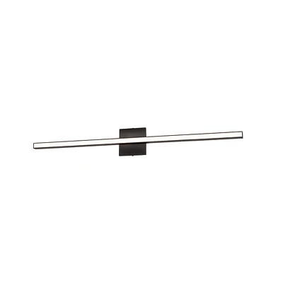 Alexander Color Changing Vanity - 35.5" - Matte Black - Frosted Acrylic Diffuser