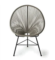 Plata Import - Acapulco Wire Chair in Grey