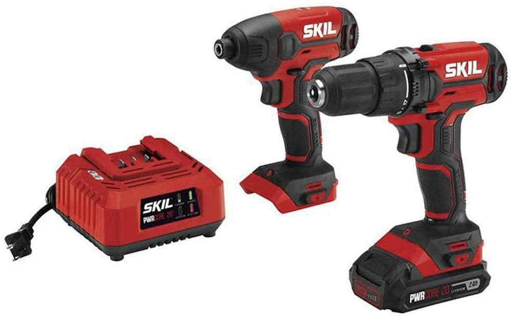 SKIL PWRCORE Kit perceuse-visseuse et visseuse à percussion 20 V