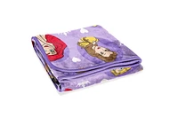 Disney Princess Jeté en Molleton Toucher Soie pour Enfants, 100 % Polyester