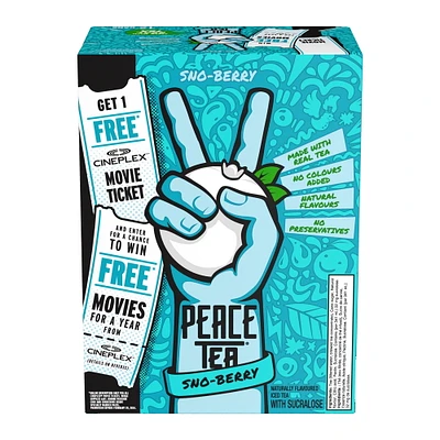 Peace Tea Sno-Berry Cans, 341 mL, 12 Pack, 12 x 341 mL