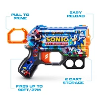Le pistolet Menace XSHOT Skins - Décoration Sonic le Hérisson (MEGA SONIC)